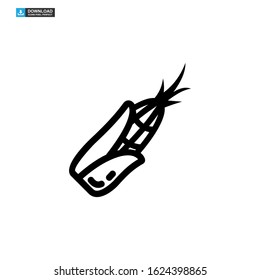 corn icon isolated sign symbol vector illustration - high quality black style vector icons
