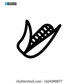 corn icon isolated sign symbol vector illustration - high quality black style vector icons
