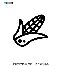 corn icon isolated sign symbol vector illustration - high quality black style vector icons
