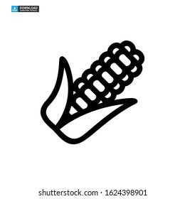 corn icon isolated sign symbol vector illustration - high quality black style vector icons
