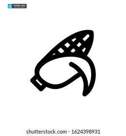 corn icon isolated sign symbol vector illustration - high quality black style vector icons
