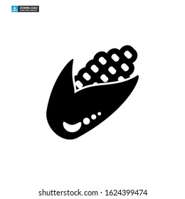 corn icon isolated sign symbol vector illustration - high quality black style vector icons
