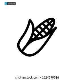 corn icon isolated sign symbol vector illustration - high quality black style vector icons
