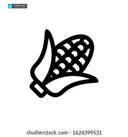 corn icon isolated sign symbol vector illustration - high quality black style vector icons
