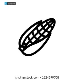 corn icon isolated sign symbol vector illustration - high quality black style vector icons

