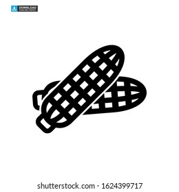corn icon isolated sign symbol vector illustration - high quality black style vector icons
