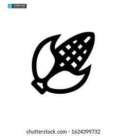 corn icon isolated sign symbol vector illustration - high quality black style vector icons
