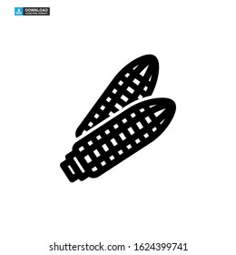 corn icon isolated sign symbol vector illustration - high quality black style vector icons
