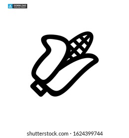 corn icon isolated sign symbol vector illustration - high quality black style vector icons
