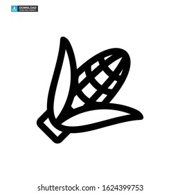 corn icon isolated sign symbol vector illustration - high quality black style vector icons
