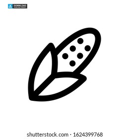 corn icon isolated sign symbol vector illustration - high quality black style vector icons
