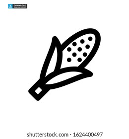 corn icon isolated sign symbol vector illustration - high quality black style vector icons
