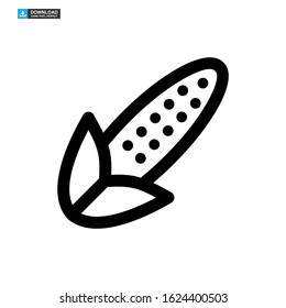 corn icon isolated sign symbol vector illustration - high quality black style vector icons
