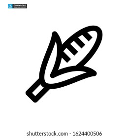 corn icon isolated sign symbol vector illustration - high quality black style vector icons
