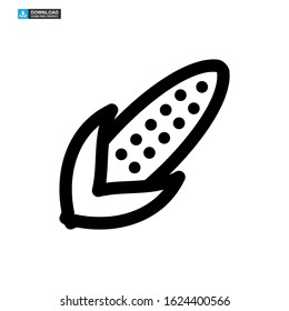 corn icon isolated sign symbol vector illustration - high quality black style vector icons
