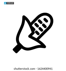 corn icon isolated sign symbol vector illustration - high quality black style vector icons

