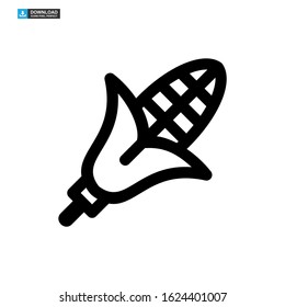 corn icon isolated sign symbol vector illustration - high quality black style vector icons
