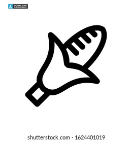 corn icon isolated sign symbol vector illustration - high quality black style vector icons
