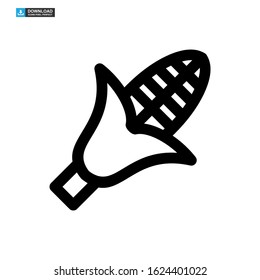 corn icon isolated sign symbol vector illustration - high quality black style vector icons
