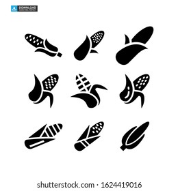 corn icon isolated sign symbol vector illustration - Collection of high quality black style vector icons
