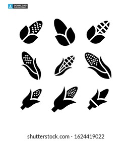 corn icon isolated sign symbol vector illustration - Collection of high quality black style vector icons
