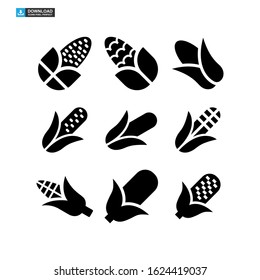 corn icon isolated sign symbol vector illustration - Collection of high quality black style vector icons
