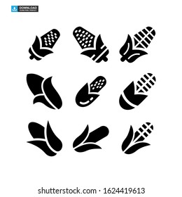 corn icon isolated sign symbol vector illustration - Collection of high quality black style vector icons
