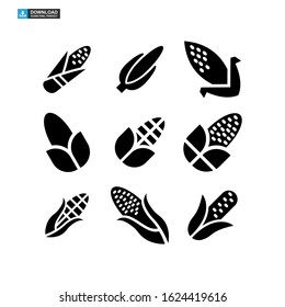 corn icon isolated sign symbol vector illustration - Collection of high quality black style vector icons

