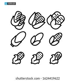 corn icon isolated sign symbol vector illustration - Collection of high quality black style vector icons

