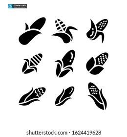 corn icon isolated sign symbol vector illustration - Collection of high quality black style vector icons
