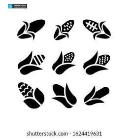 corn icon isolated sign symbol vector illustration - Collection of high quality black style vector icons
