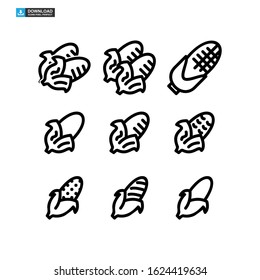 corn icon isolated sign symbol vector illustration - Collection of high quality black style vector icons
