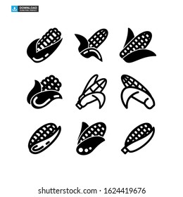 corn icon isolated sign symbol vector illustration - Collection of high quality black style vector icons
