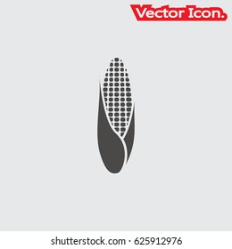 Corn icon isolated sign symbol and flat style for app, web and digital design. Vector illustration.