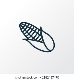 Corn icon line symbol. Premium quality isolated maize element in trendy style.