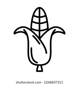 Corn Icon Logo Design Vector Template Illustration Sign And Symbol Pixels Perfect