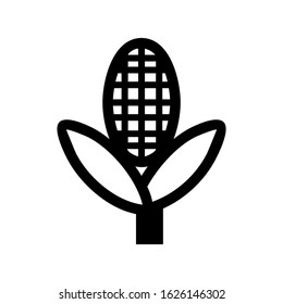 corn icon or logo isolated sign symbol vector illustration - high quality black style vector icons
