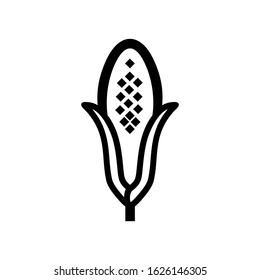 corn icon or logo isolated sign symbol vector illustration - high quality black style vector icons
