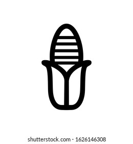 corn icon or logo isolated sign symbol vector illustration - high quality black style vector icons
