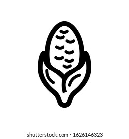 corn icon or logo isolated sign symbol vector illustration - high quality black style vector icons
