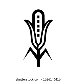 corn icon or logo isolated sign symbol vector illustration - high quality black style vector icons
