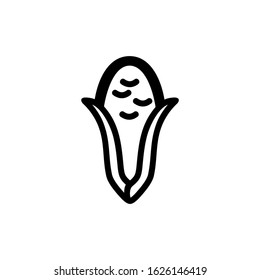 corn icon or logo isolated sign symbol vector illustration - high quality black style vector icons
