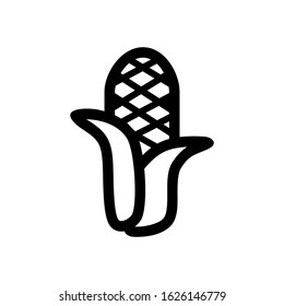 corn icon or logo isolated sign symbol vector illustration - high quality black style vector icons
