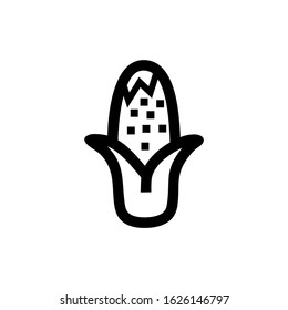 corn icon or logo isolated sign symbol vector illustration - high quality black style vector icons
