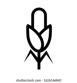 corn icon or logo isolated sign symbol vector illustration - high quality black style vector icons
