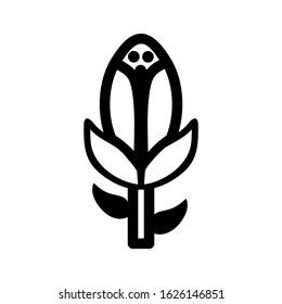 corn icon or logo isolated sign symbol vector illustration - high quality black style vector icons

