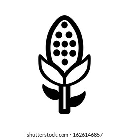 corn icon or logo isolated sign symbol vector illustration - high quality black style vector icons

