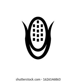 corn icon or logo isolated sign symbol vector illustration - high quality black style vector icons
