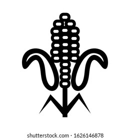 corn icon or logo isolated sign symbol vector illustration - high quality black style vector icons
