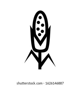 corn icon or logo isolated sign symbol vector illustration - high quality black style vector icons
